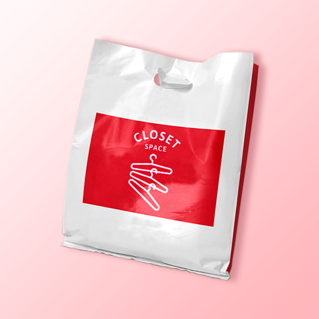 Custom logo printed plastic bag