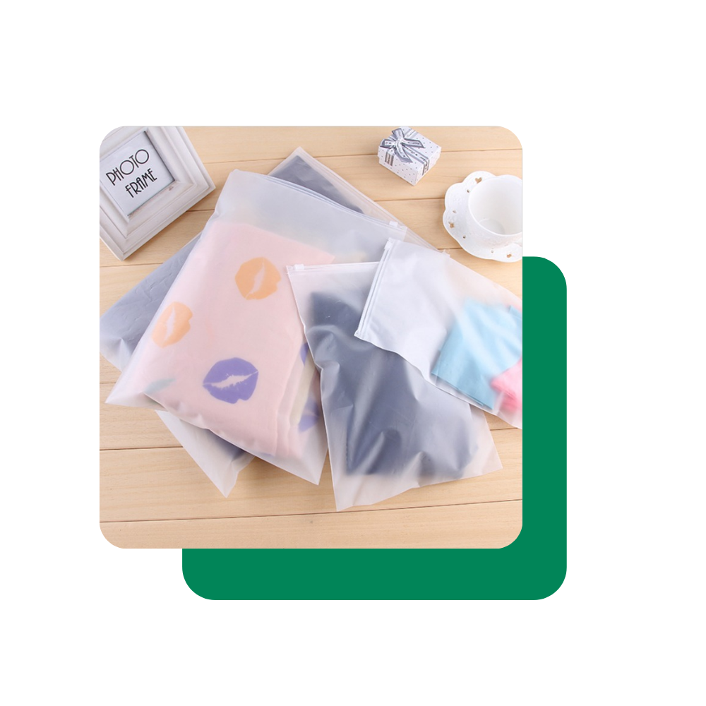 Contoh zipper bag plastik klip transparan untuk berbagai ukuran barang